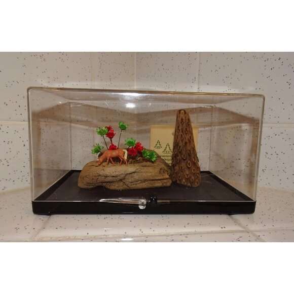 Vintage Craft Wood Original Creations Desert Scene Diorama horse cactus wood - Picture 1 of 16